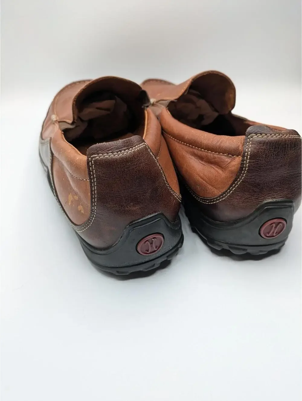 Cole Haan Brown Leather Slip-On Shoes Loafers Mens Size 10